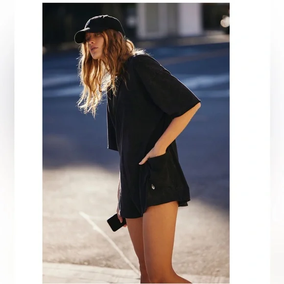 NEW Free People Movement Hot Shot Tee Romper - Picture 6 of 8